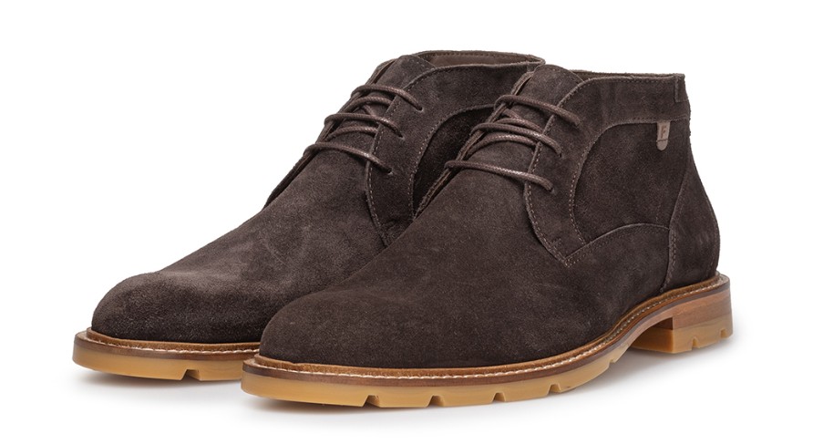 Floris Van Bommel Nette Veterboot De Braver 01.04 SFM-50171-21-01 Dark Brown - 8720244831414