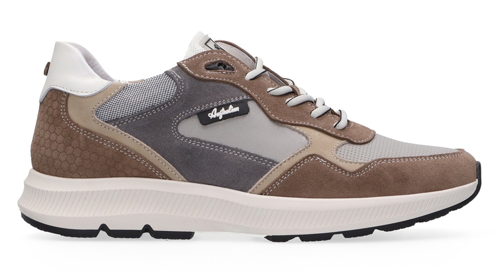 Australian Sneaker Cadiz Wijdte H 15.1717.01-KL1 Grijs Taupe Wit Combi - 8720822144677