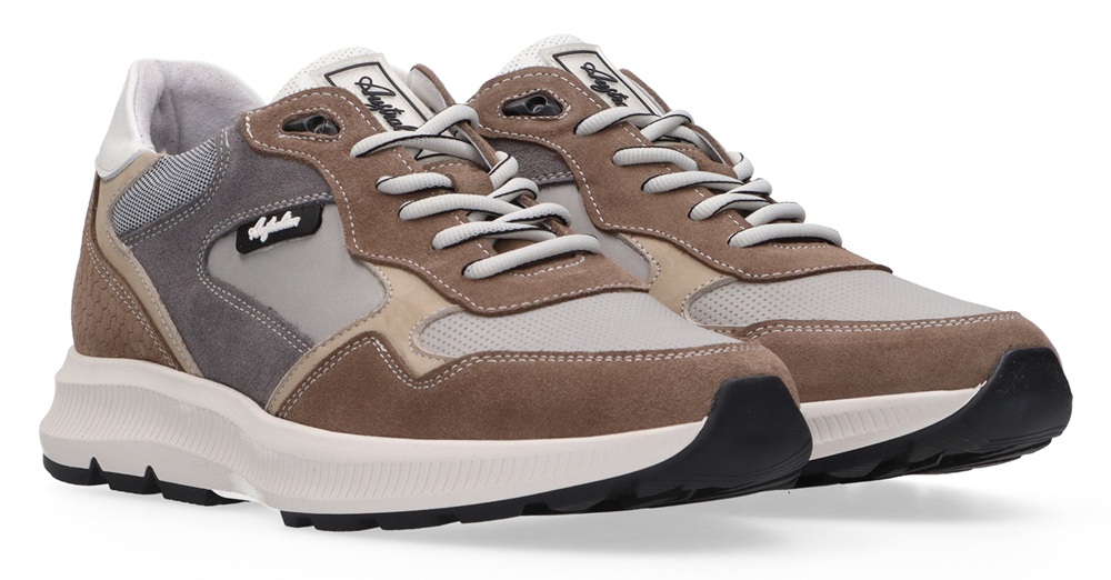Australian Sneaker Cadiz Wijdte H 15.1717.01-KL1 Grijs Taupe Wit Combi - 8720822144684