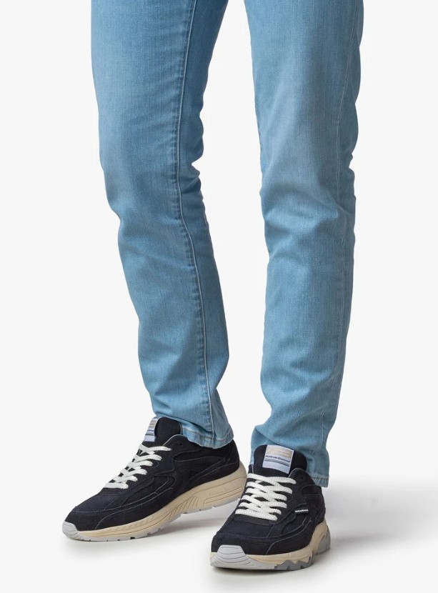 Floris van Bommel Sneaker De Rezer 02.06 SFM-10257-41-01 Donkerblauw - 8720244946989