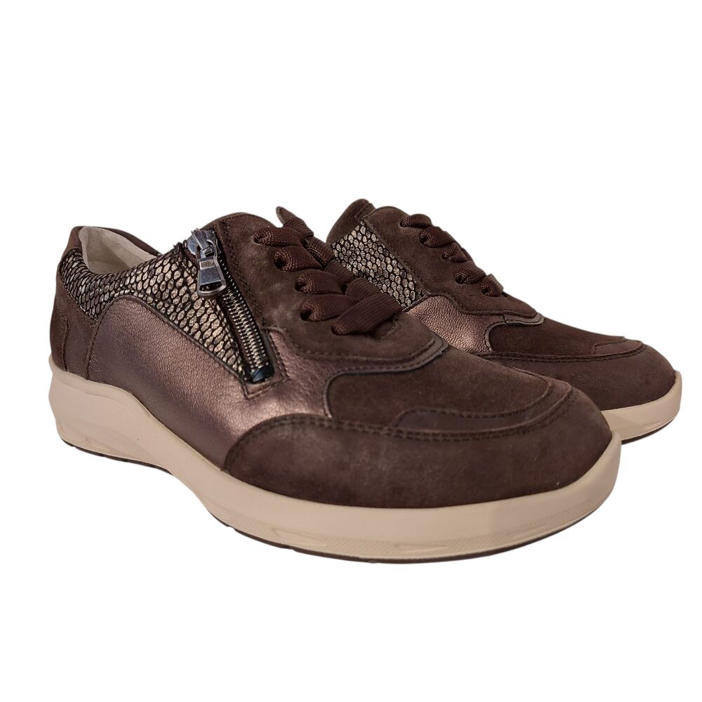 Waldläufer Sneaker 831004 983 192 Dark Brown Storm Wijdte M - 4069134573114