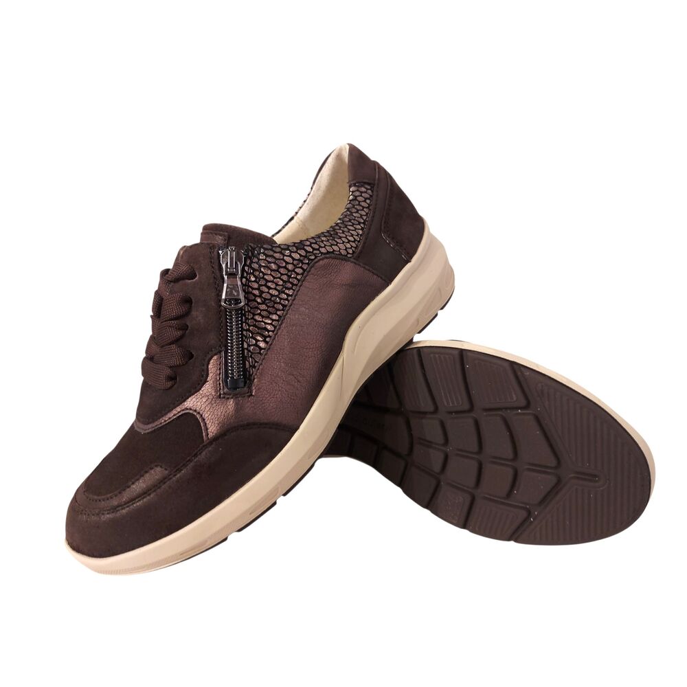 Waldläufer Sneaker 831004 983 192 Dark Brown Storm Wijdte M - 4069134573091