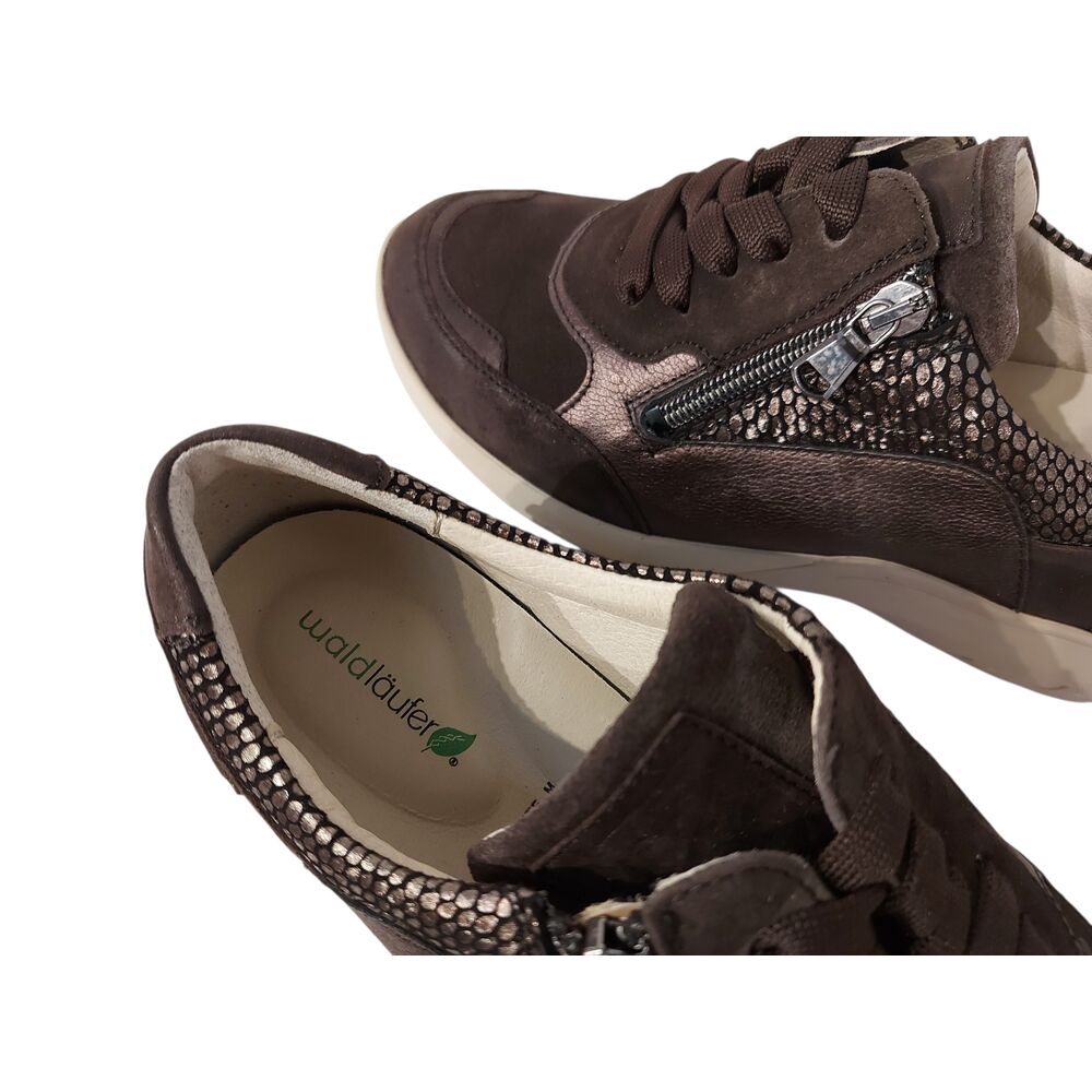 Waldläufer Sneaker 831004 983 192 Dark Brown Storm Wijdte M - 4069134573091