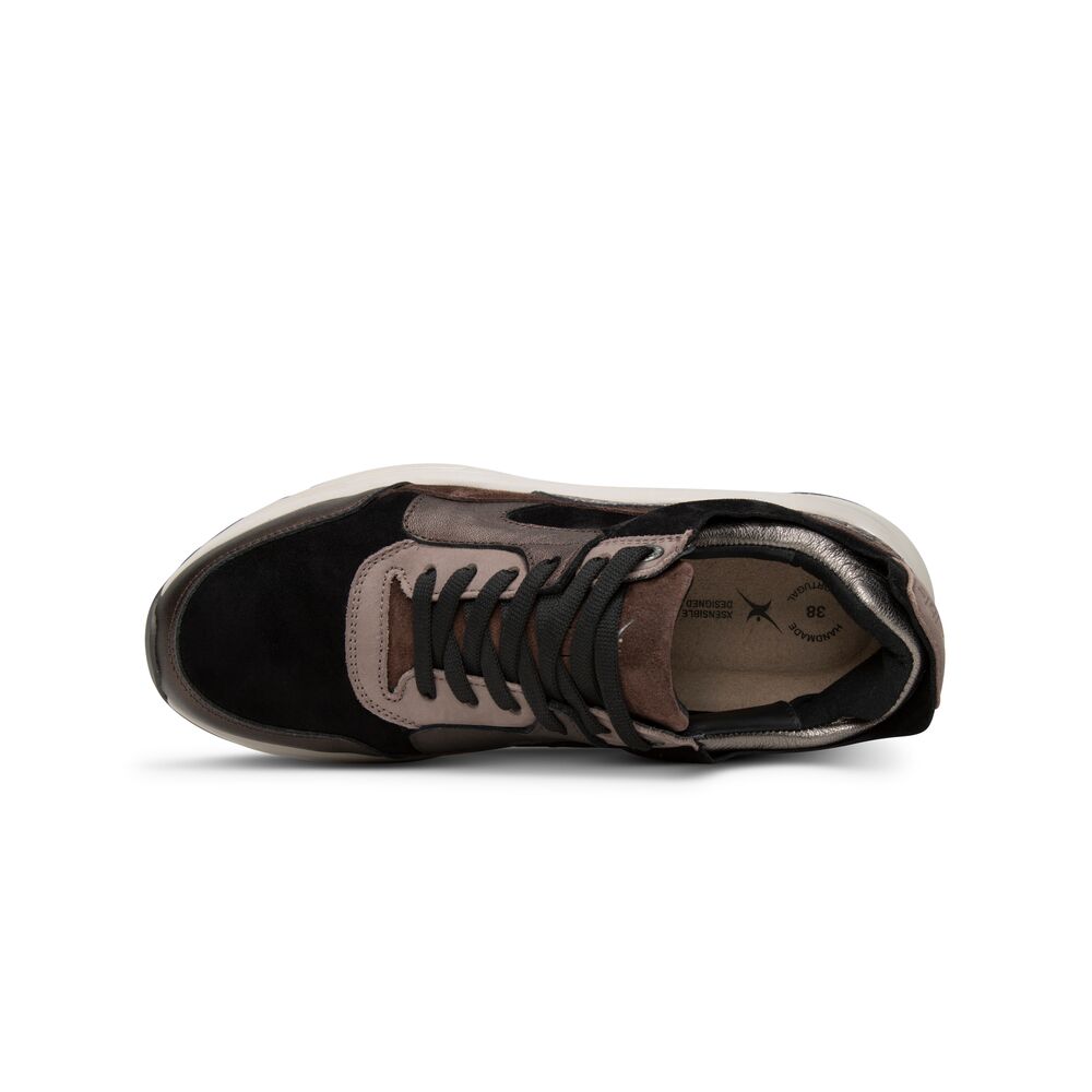 Xsensible Stretchwalker Sneaker Golden Gate Lady 33000.2.383 Dark Brown Fantasy - 8719051762486