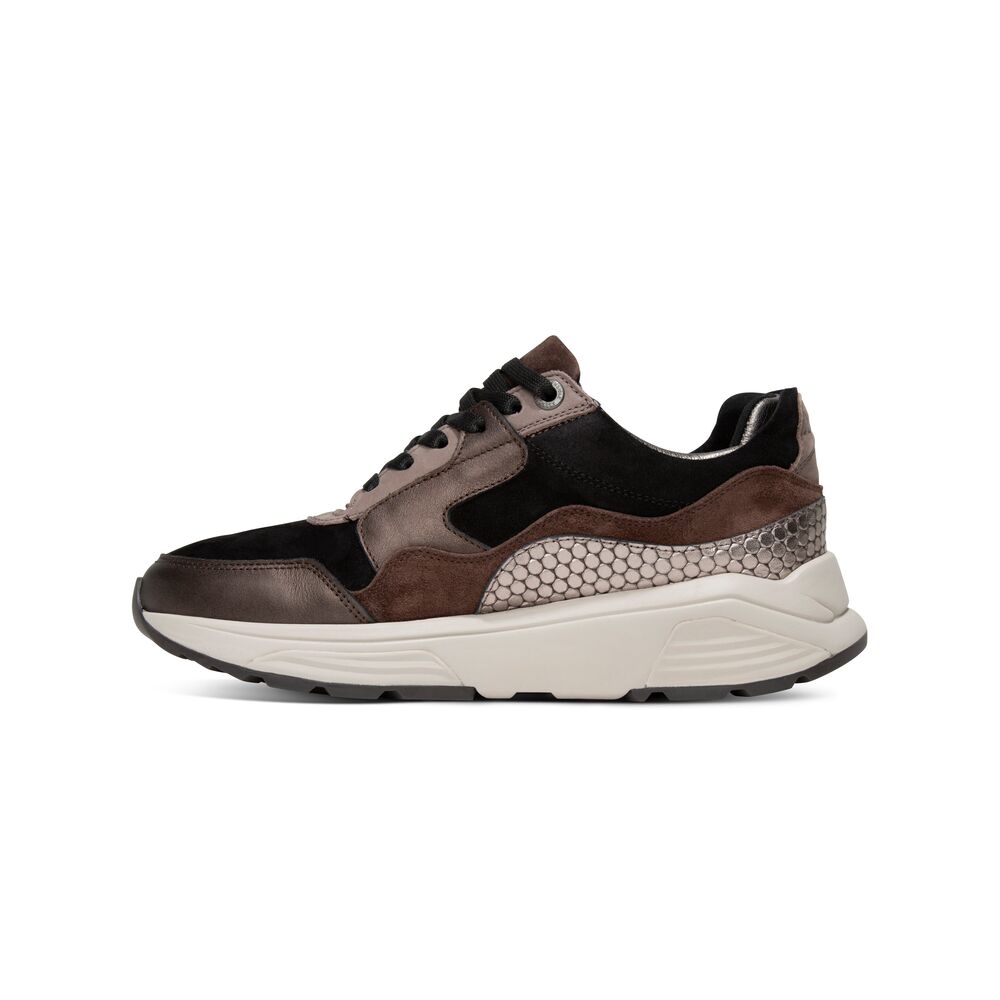 Xsensible Stretchwalker Sneaker Golden Gate Lady 33000.2.383 Dark Brown Fantasy - 8719051762493