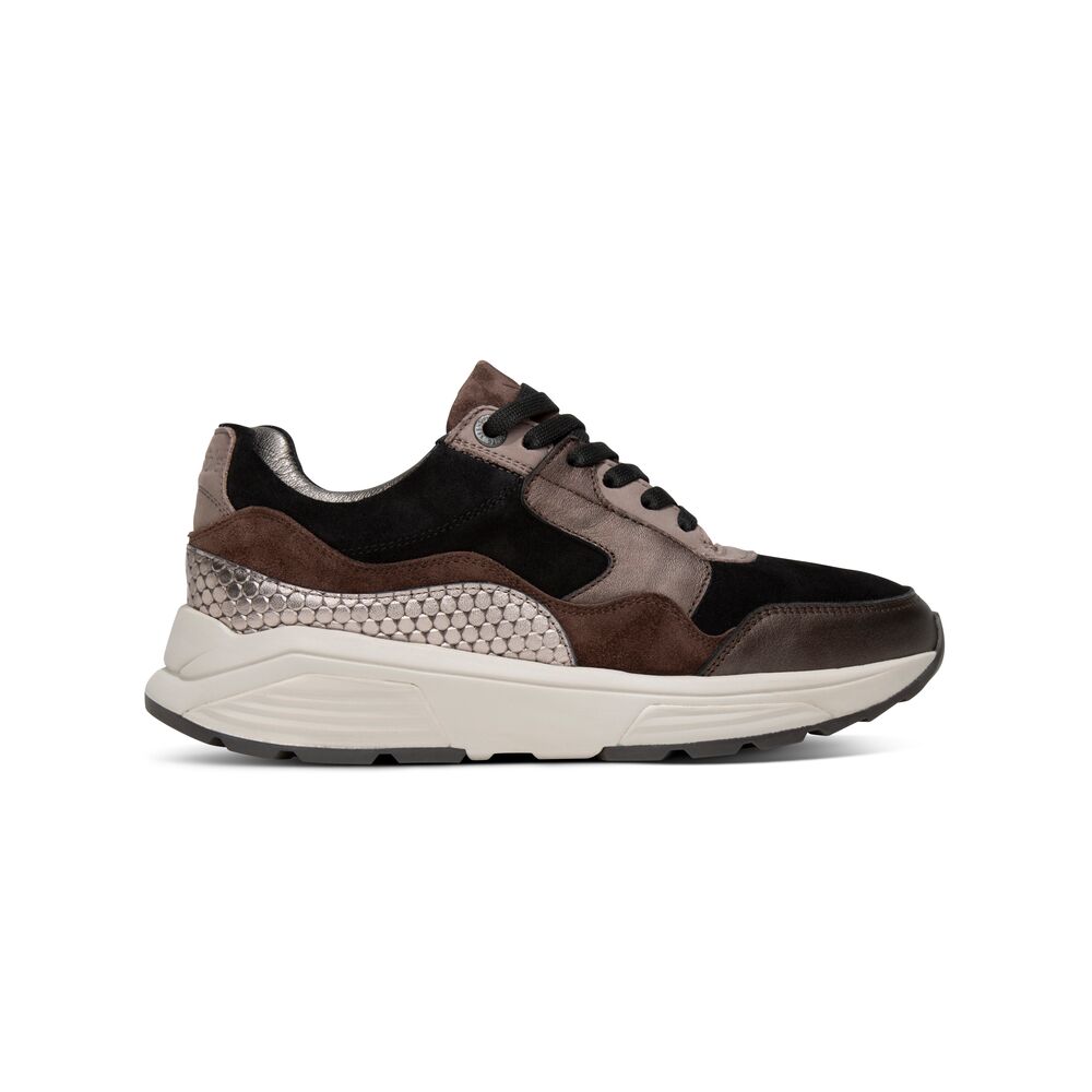 Xsensible Stretchwalker Sneaker Golden Gate Lady 33000.2.383 Dark Brown Fantasy - 8719051762486