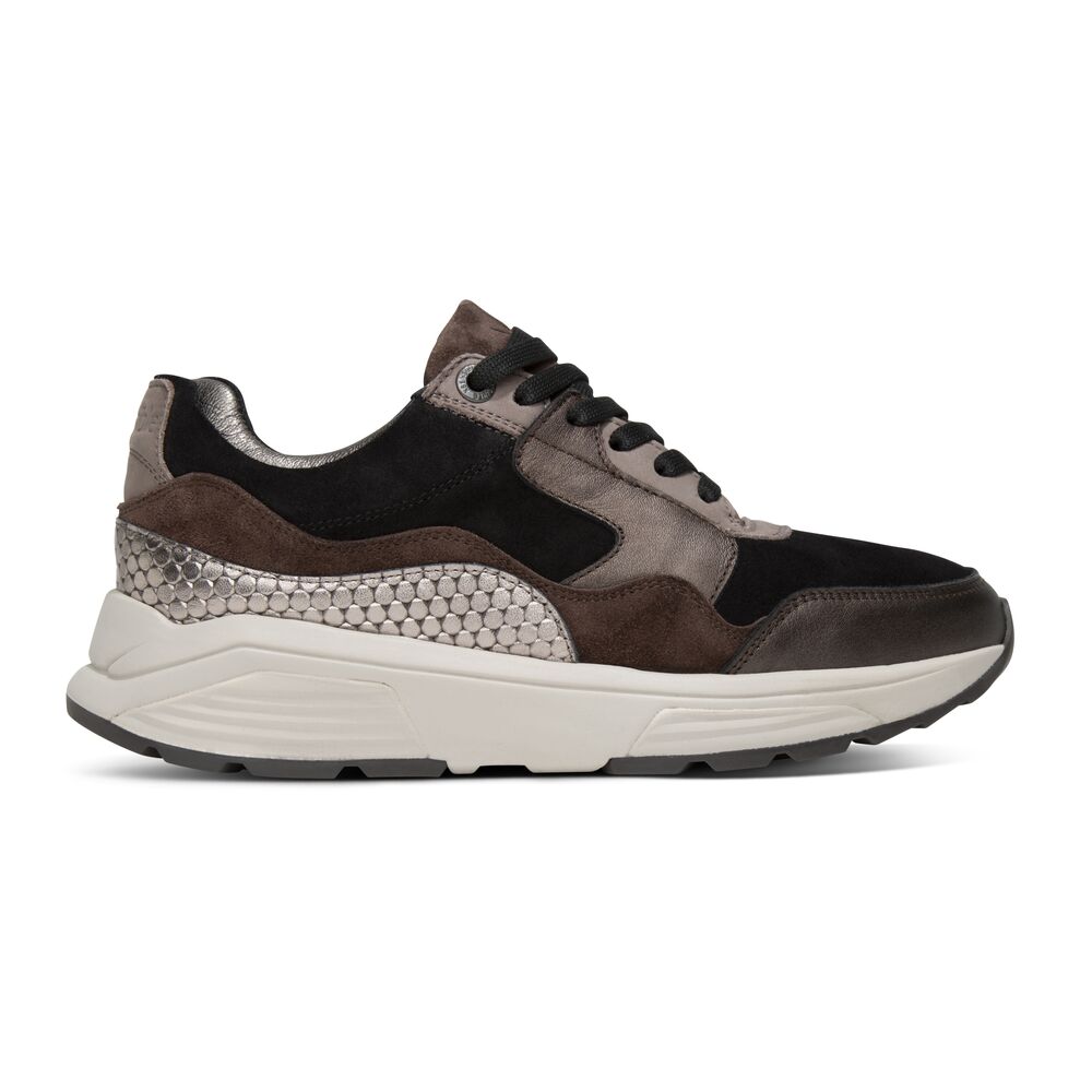Xsensible Stretchwalker Sneaker Golden Gate Lady 33000.2.383 Dark Brown Fantasy - 8719051762493