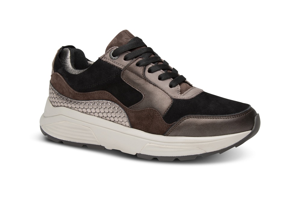 Xsensible Stretchwalker Sneaker Golden Gate Lady 33000.2.383 Dark Brown Fantasy - 8719051762554