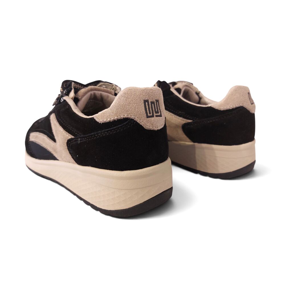 Waldlaufer Sneaker K-Jenna 653002 100 001 Nubuk Zwart Wijdte K - 4069134528527