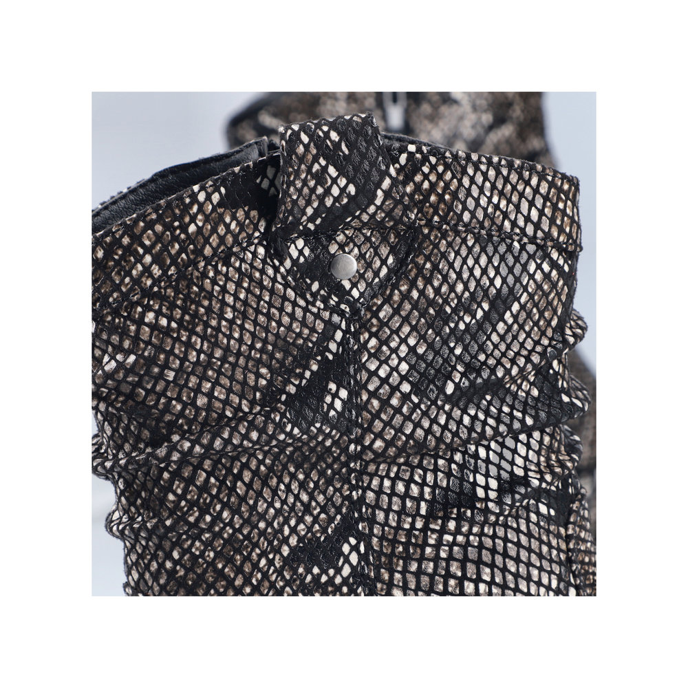 Rieker Korte Laars 93770-27 Bruin Slangen print Warm Gevoerd - 4066707163024