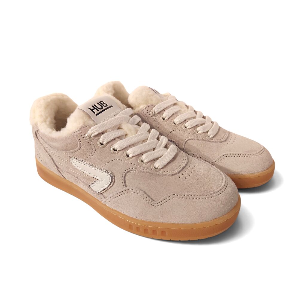 HUB Sneaker Vancouver S57 Light Bone Off White Warm Gevoerd - 8719402185254