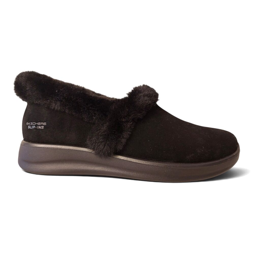 Skechers Pantoffel Hands-Free Slip-Ins 168118 BBK Cozy Escape-Snowy Bliss Zwart - 199025426169