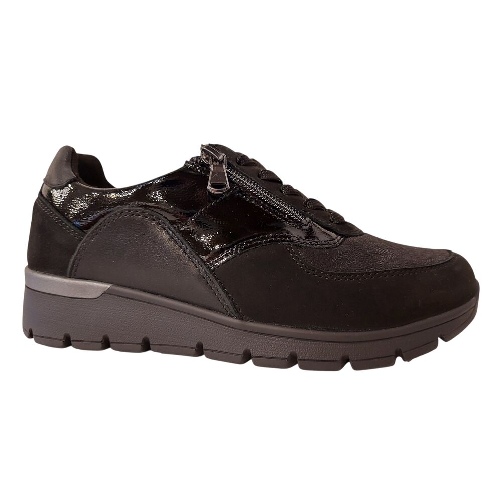 Waldlaufer Sneaker K-Ramona 626K02 414 001 Denver Bronx Zwart Wijdte K - 4069134571226