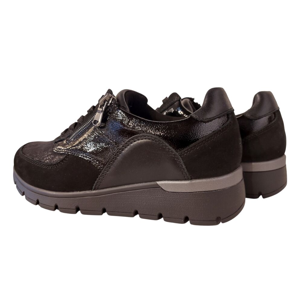 Waldlaufer Sneaker K-Ramona 626K02 414 001 Denver Bronx Zwart Wijdte K - 4069134571271