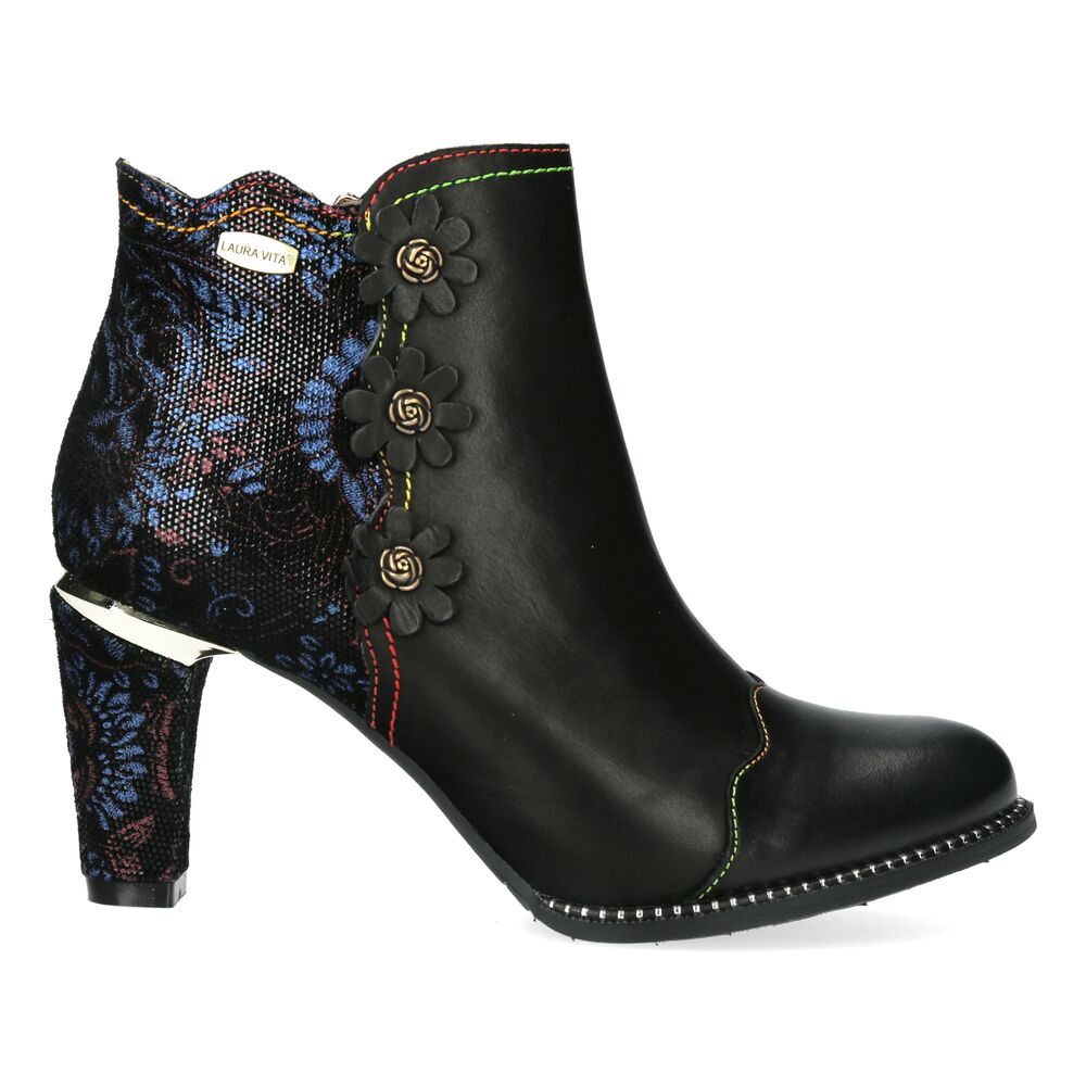Laura Vita Korte Laars Albane 198 SL316-19Z Charbon Zwart Blauw - 3667492077353