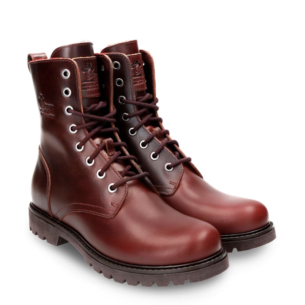 Panama Jack Veterboot Frisia B45 Burdeos Burgundy Rood Warm Gevoerd - 8434823972145