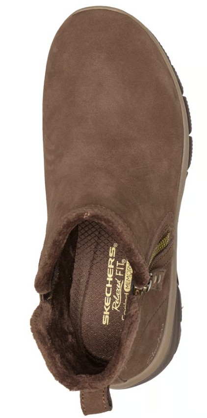 Skechers Korte Laars 168188 CHOC Easy Going Urban Zip Chocolate Donkerbruin - 199703681972