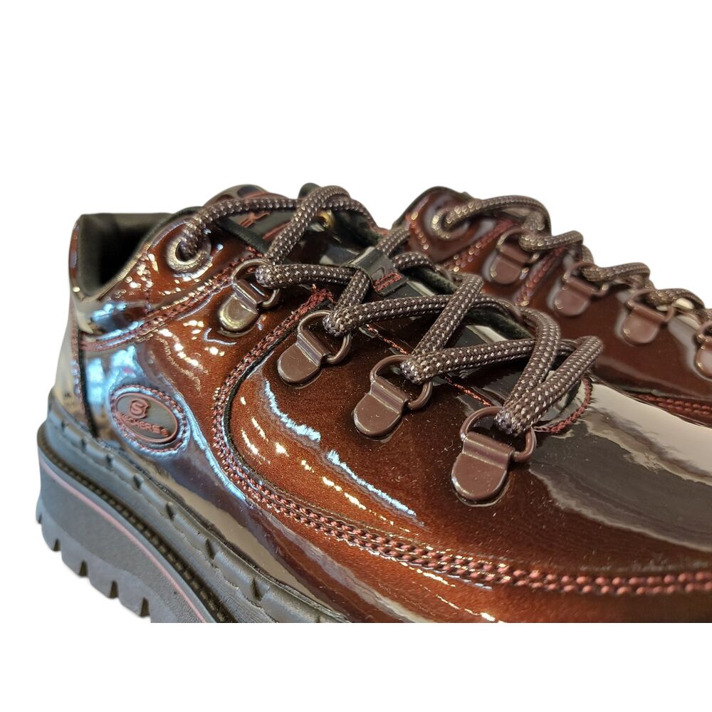 Skechers Veterschoen 167073 BURG Jammers Cool Block Burgundy Lak - 194880412838