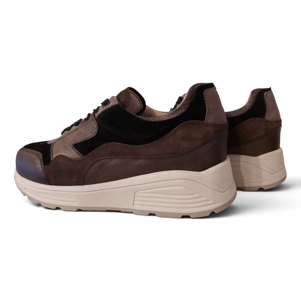 Xsensible Nimco Sneaker 7005 Esther 70405.2.360 Wijdte KX Dark Brown Combi - 8719051777862