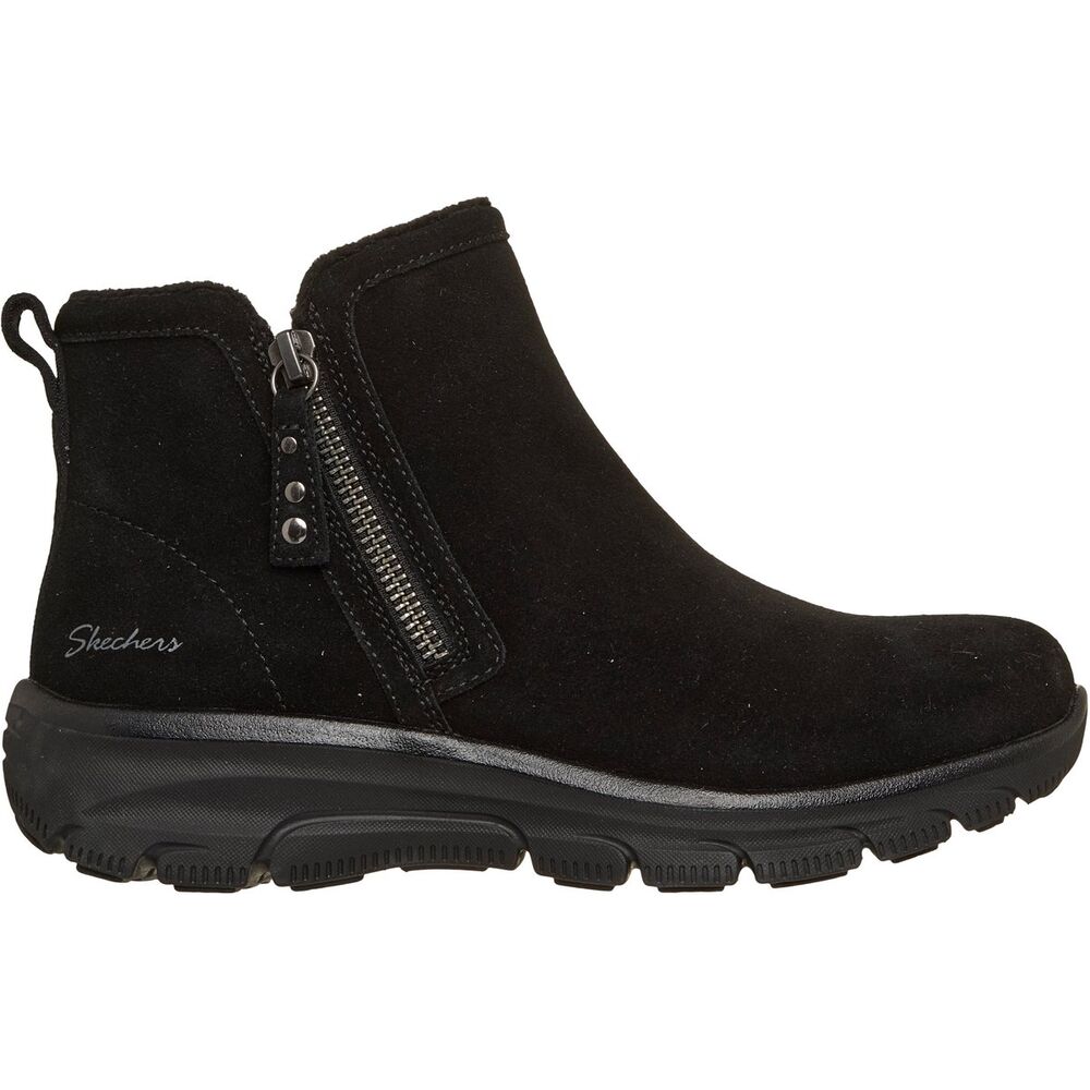 Skechers Korte Laars 168188 BBK Easy Going Urban Zip Zwart - 199703690769