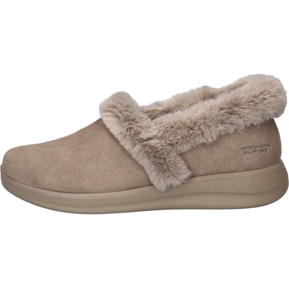 Skechers Pantoffel Hands-Free Slip-Ins 168118 TPE Cozy Escape Snowy Bliss Taupe - 199025426435