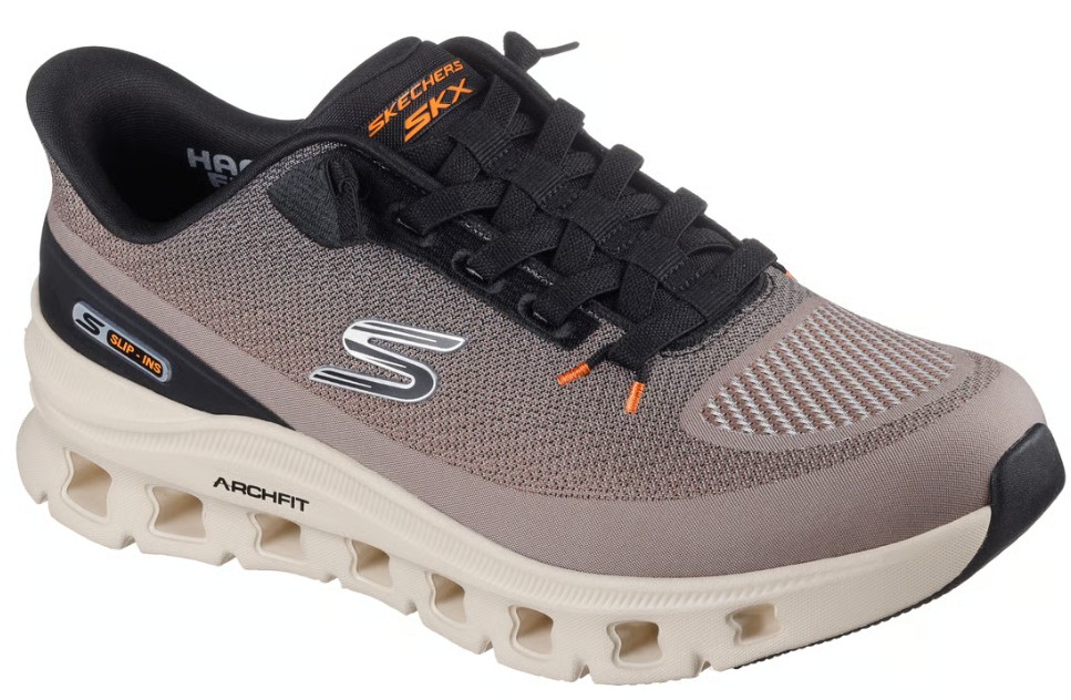 Skechers Instapper 233110 TPBK Arch Fit Glide-Step Pro Taupe Black - 198739690224