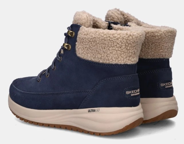 Skechers Veterboot Go Walk On The Go Stellar Winterize 144733 NVY Navy Waterproof - 199703701212