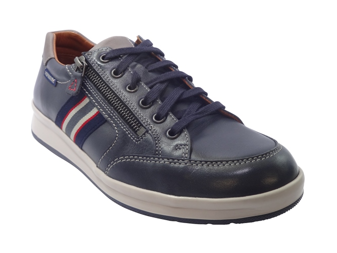 Mephisto Lisandro Sneakers Lichtgewicht Blauw Leer voor slechts €159 | Van  Driel Schoenen