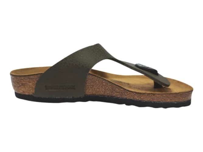 Birkenstock Teenslipper Gizeh 1011459 Groen Smal voor slechts €35 | Van  Driel Schoenen