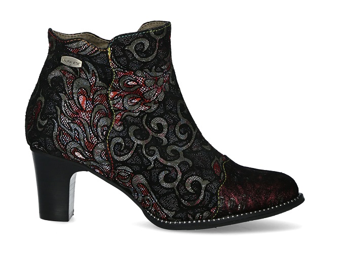 Laura Vita Korte Laars Elcodieo 212A SLA16021-2A Wine Rood Zwart Print voor  slechts €109.9 | Van Driel Schoenen