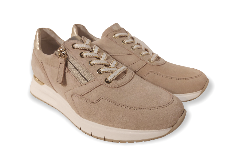 Gabor Sneaker 26.448.33 Perlato Oak Platino Zand Su de Wijdte H