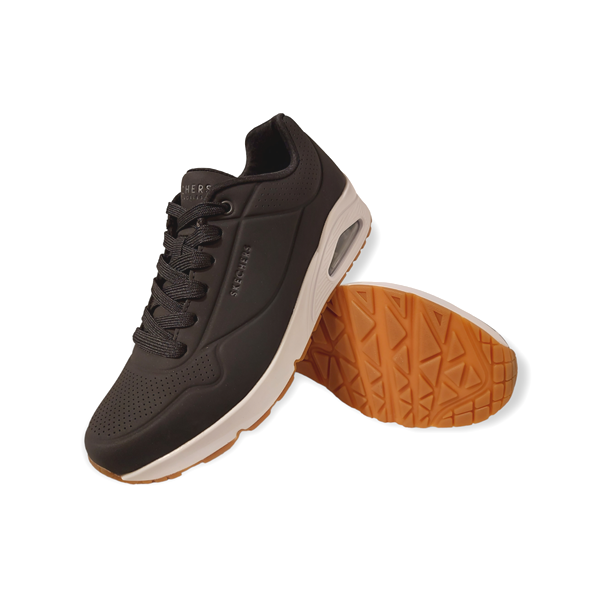 Skechers Sneaker 52458 BLK UNO Stand On Air Zwart Wit - 193113436825