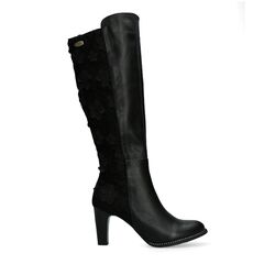 Laura Vita Lange Laars Alcbaneo 129 SL316-129H Zwart Bloemen - 3666138481790