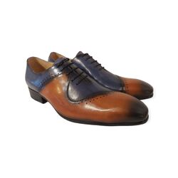 Van Driel Shoes Nette Schoen Bari Blauw Cognac - 
