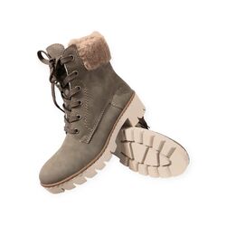 Rieker Veterboot X5718-52 Groen Warm Gevoerd - 4061811022731