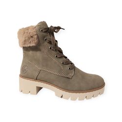 Rieker Veterboot X5718-52 Groen Warm Gevoerd - 4061811022748