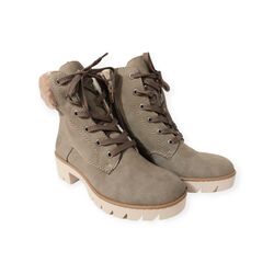 Rieker Veterboot X5718-52 Groen Warm Gevoerd - 4061811022731