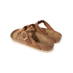 Birkenstock Gizeh  Braided Teenslippers Breed 1021355 Cognac - 4061417157585
