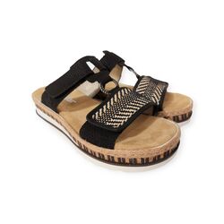 Rieker Slipper V7947-00 Zwart Zacht Voetbed - 4060596082923