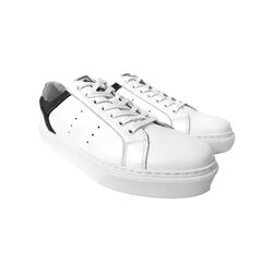 Australian Sneaker Omaha White Leather 15.1666.01-B02 White Blue - 8720822056499