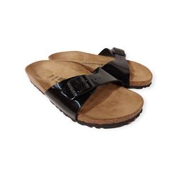 Birkenstock Slipper Madrid 040303 Zwart Lak Smal - 4040714076812