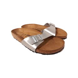 Birkenstock Madrid Slippers Smal Zilver 040413 - 4040714146157