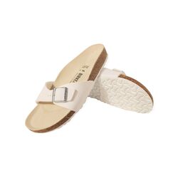 Birkenstock Slipper Madrid 0040733 Mat Wit Smal - 4013871435655