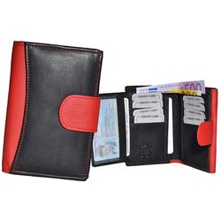 Dariya Portemonnee 1887 Zwart Rood Leer - 4260182892459