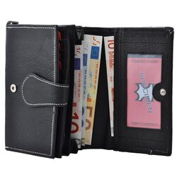 Dariya Portemonnee 250 Zwart Leer - 4260182890189