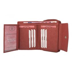 Dariya Portemonnee 257-beere Rood Terracotta Print Leer - 4260182898710