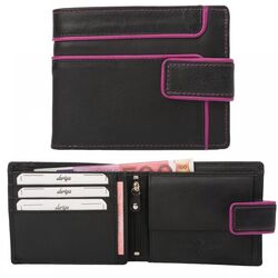 Dariya Portemonnee 2902-blackpink Zwart Roze Leer - 4260182897553