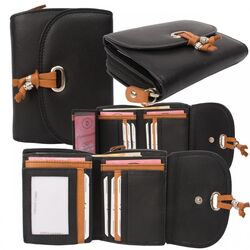 Dariya Portemonnee 3003 Zwart Tan Leer - 4260182897379