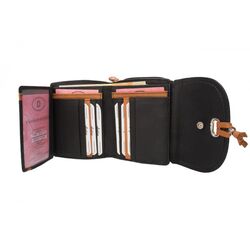 Dariya Portemonnee 3003 Zwart Tan Leer - 4260182897379