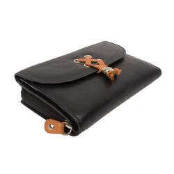 Dariya Portemonnee 3004 Zwart Tan Leer - 4260182897386